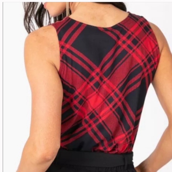 Agnes & Dora 🎁 Red Plaid Tank - Picture 5 of 11